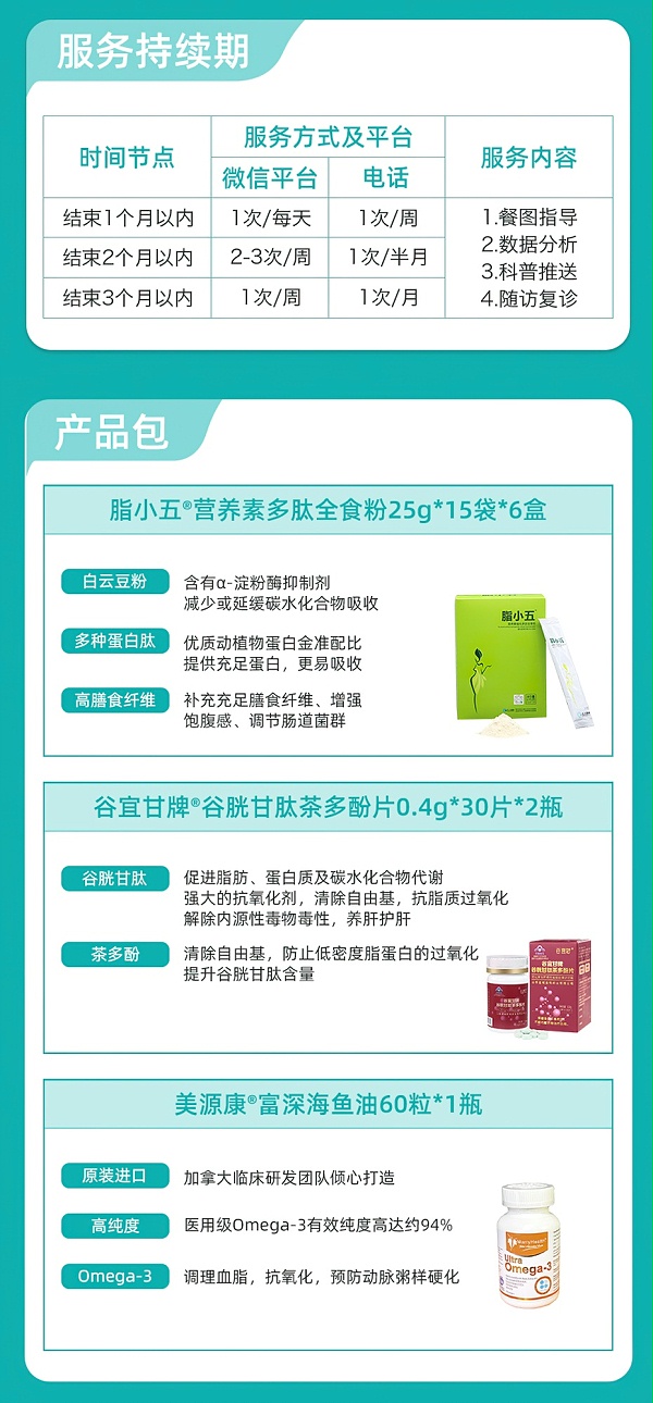 代谢性疾病健康管理方案（基础款）